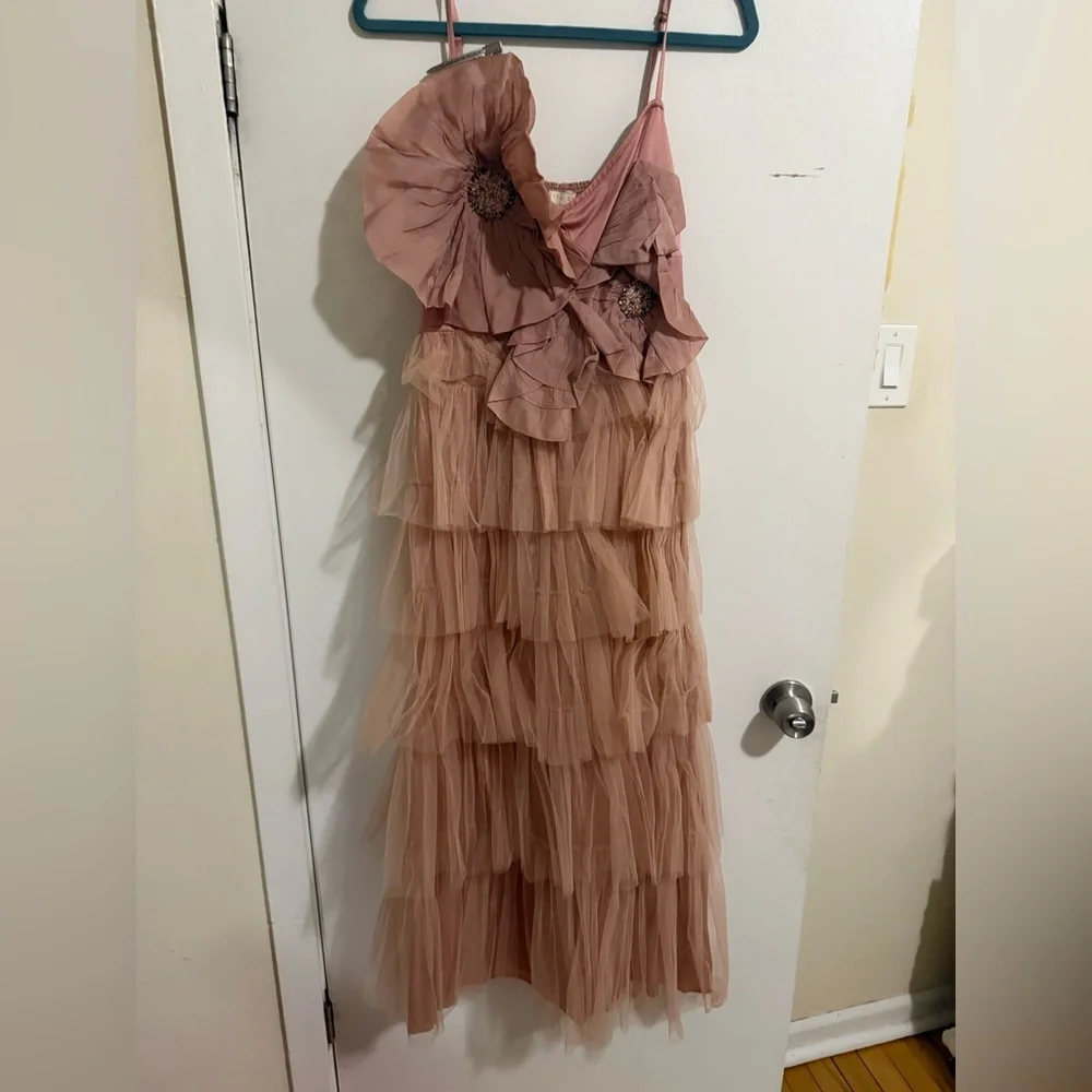 Anthropologie Kavita Bhartia Rosette Tiered Tulle Gown - Picture 8 of 8